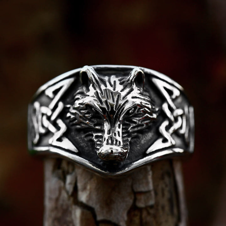 WorldNorse Wolf Head Domineering Ring - image 2