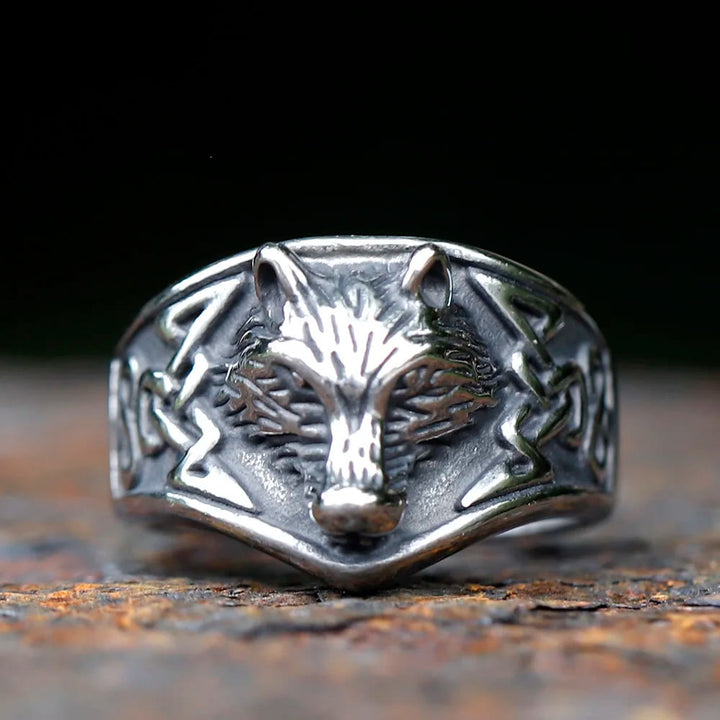 WorldNorse Wolf Head Domineering Ring - image 4