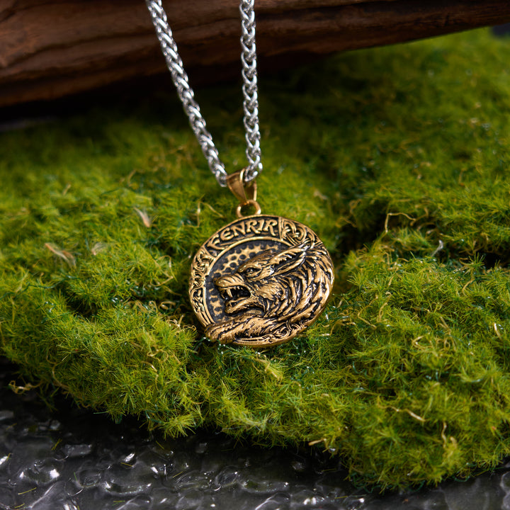 WorldNorse Fenrir Of Wolf And Helm Of Awe Necklace - image 7