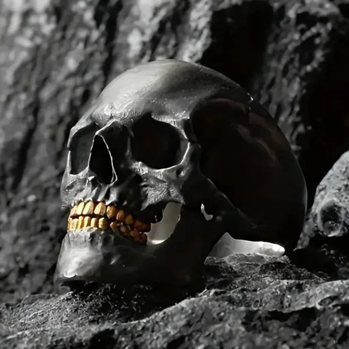 WorldNorse Bone Reaper Skull Head Skeleton Ring - AU Size Z（US 13） - image 0