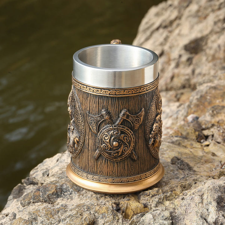 WorldNorse Viking Thor And Odin Beer Mug - image 1