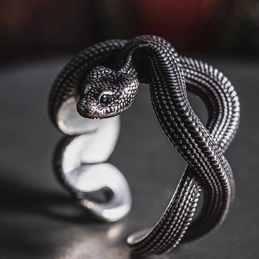 WorldNorse Unleash Your Fierce Side Twisted Viper Ring