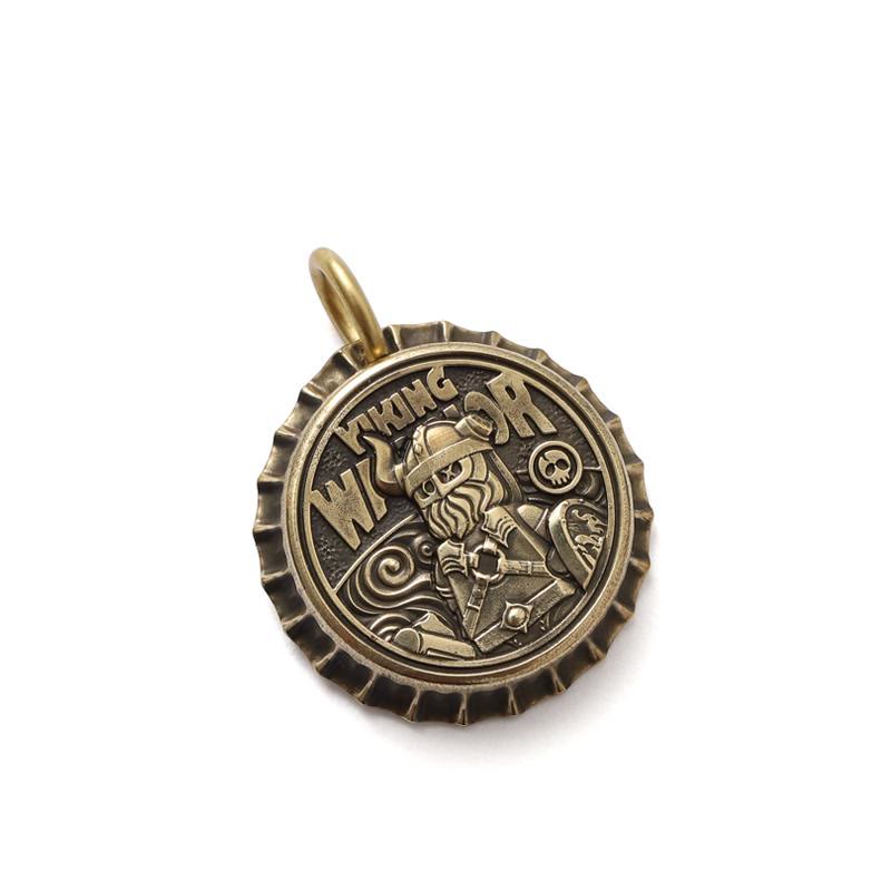 WorldNorse Handcrafted 925 Silver Bottle Cap Necklace - image 1