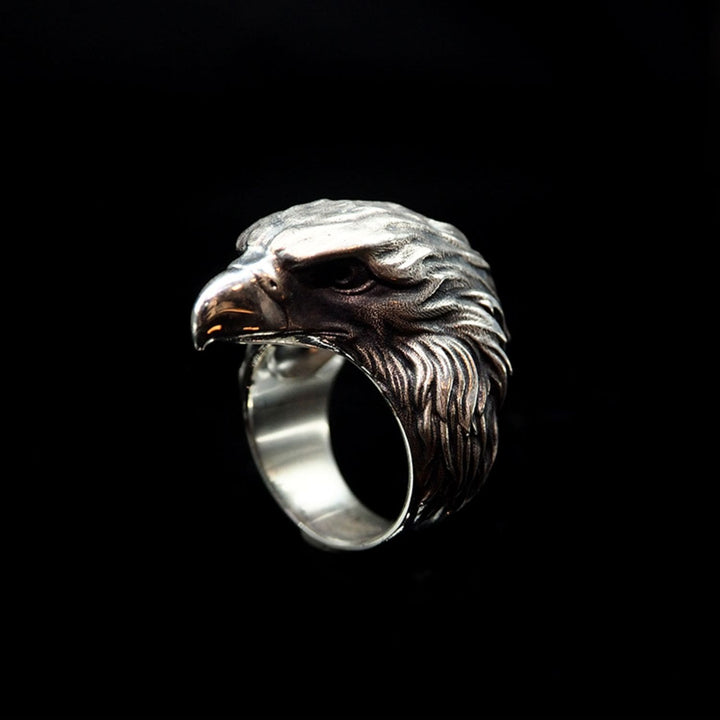 WorldNorse Handcrafted 925 Silver Raven Ring - AU Size Z+1（US 14） - NO THANKS - image 0