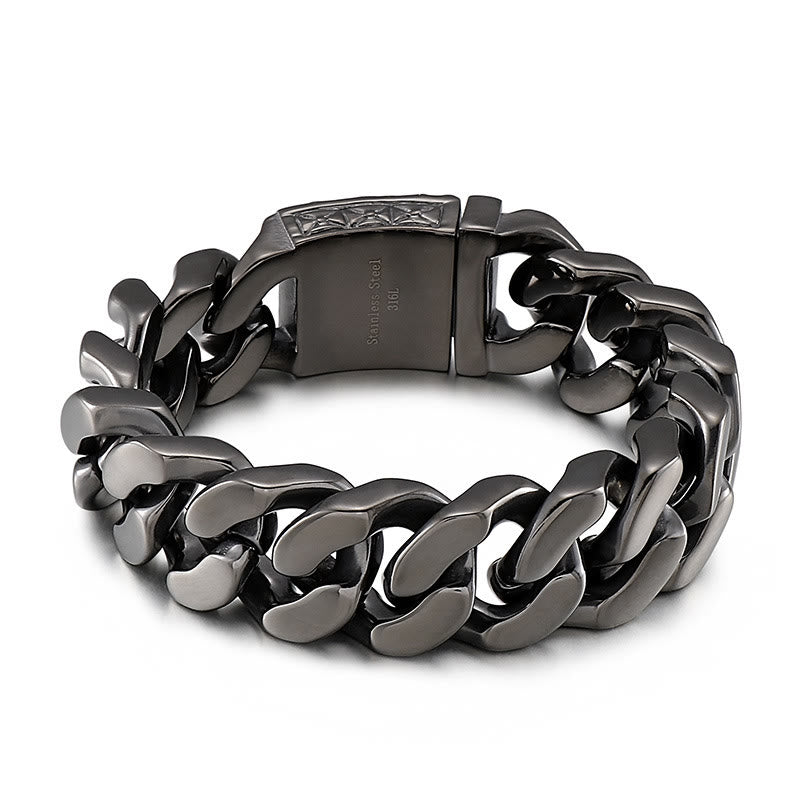 WorldNorse Skull Clasp Cuban Bracelet - image 13