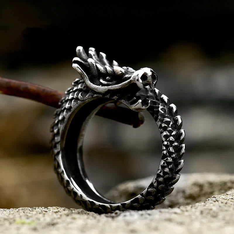 WorldNorse Stainless Steel Dragon Ring - AU Size Z（US 13） - image 0