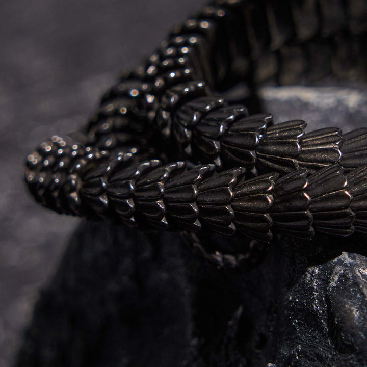 WorldNorse Vintage Stainless Steel Snake Chain Necklace & Bracelet
