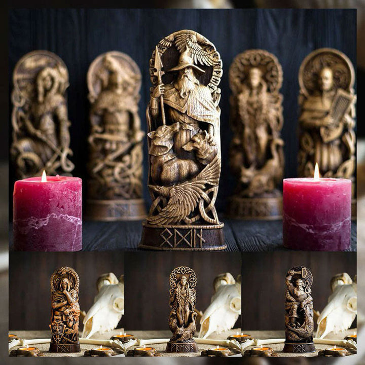 WorldNorse God Thor Statue In Battle With Jormungand Sculpture - image 23