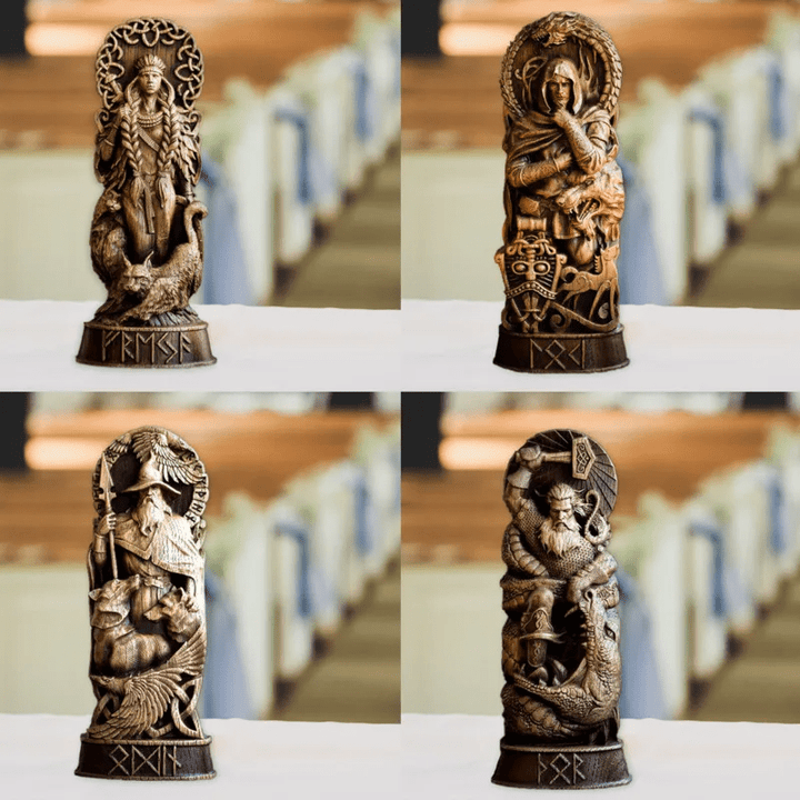 WorldNorse God Thor Statue In Battle With Jormungand Sculpture - image 4