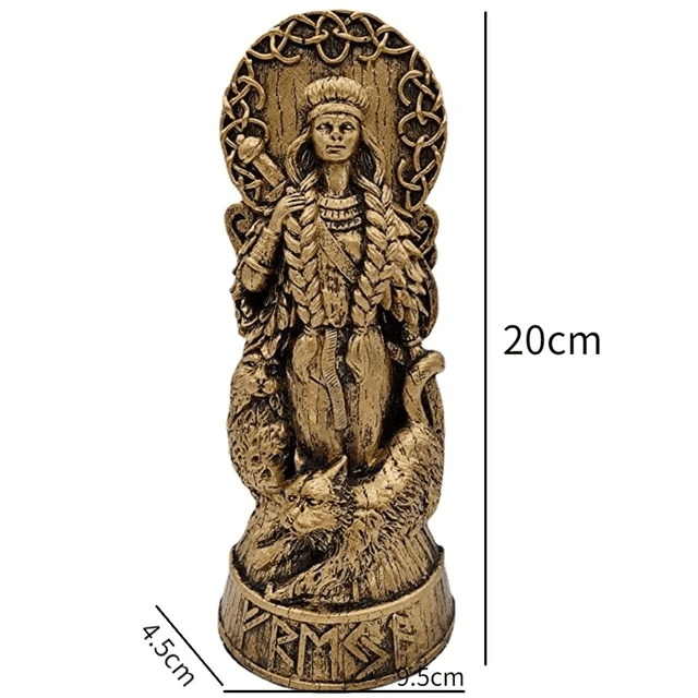 WorldNorse Freyja Norse Goddess Carving Sculpture - image 4