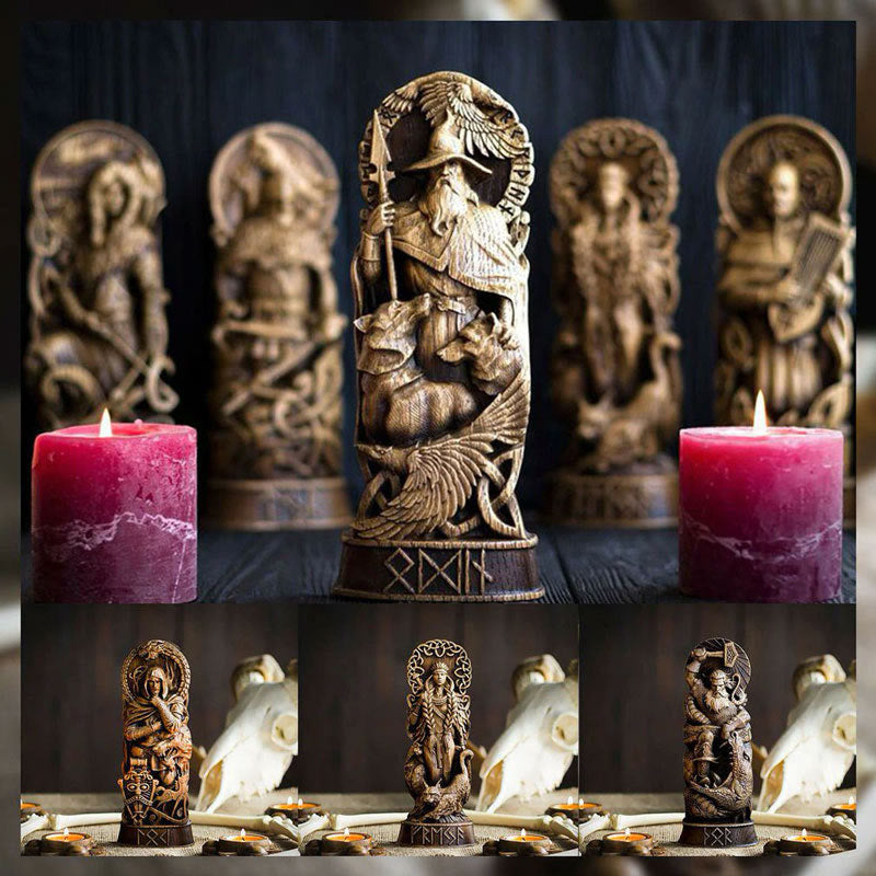 WorldNorse God Odin The Allfather Sculpture - image 4