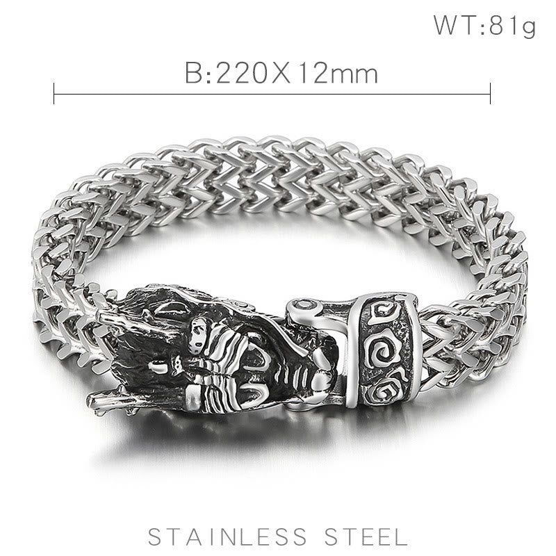 WorldNorse Norse Dragon Mesh Chain Bracelet - image 14