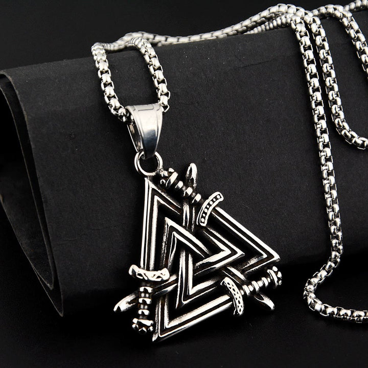 WorldNorse Valknut With Sword Necklace - image 4