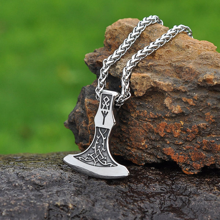 WorldNorse Viking Axe With Norse Rune Necklace - Neckalce - image 0