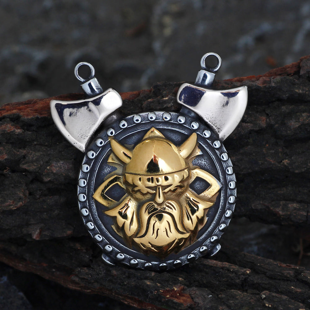 WorldNorse Viking Odin Double Axes Necklace - image 1