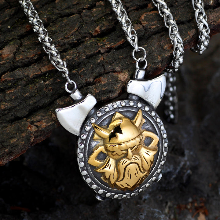 WorldNorse Viking Odin Double Axes Necklace - image 2