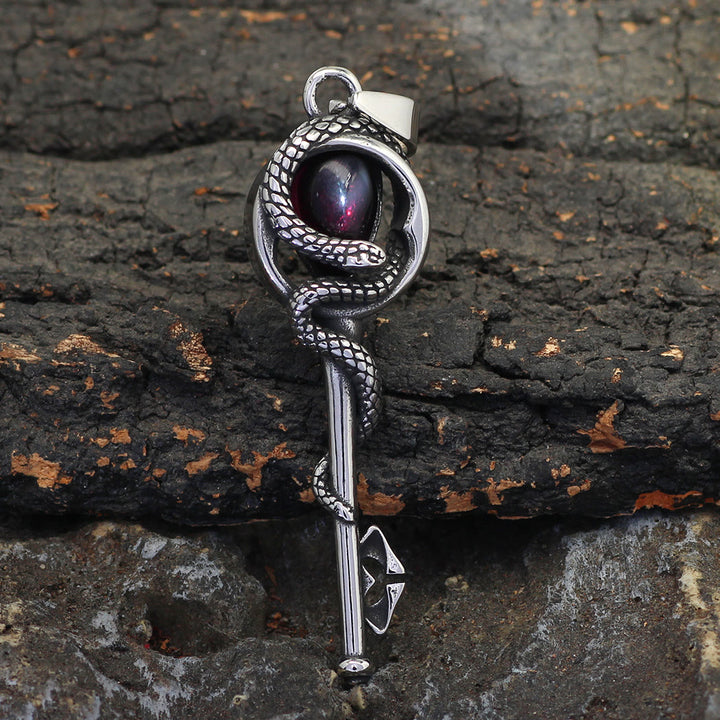 WorldNorse Snake Serpent Coil Key Necklace - image 2
