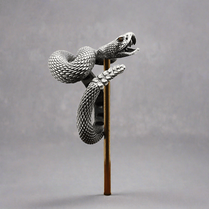 WorldNorse Vintage Rattlesnake Adjustable Ring