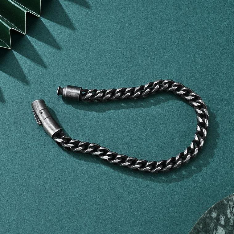 WorldNorse Vintage Link Stainless Steel Bracelet