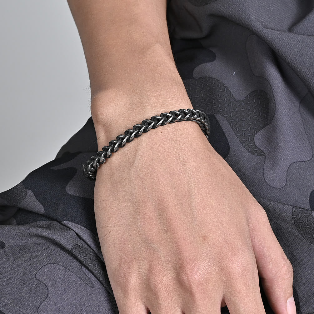 WorldNorse Vintage Link Stainless Steel Bracelet