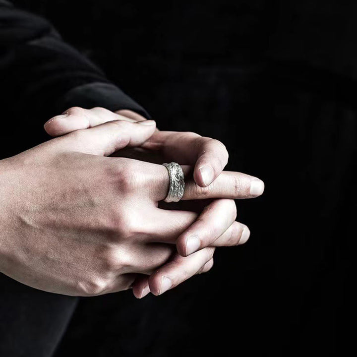 WorldNorse Hammered Fracture Ring - image 6