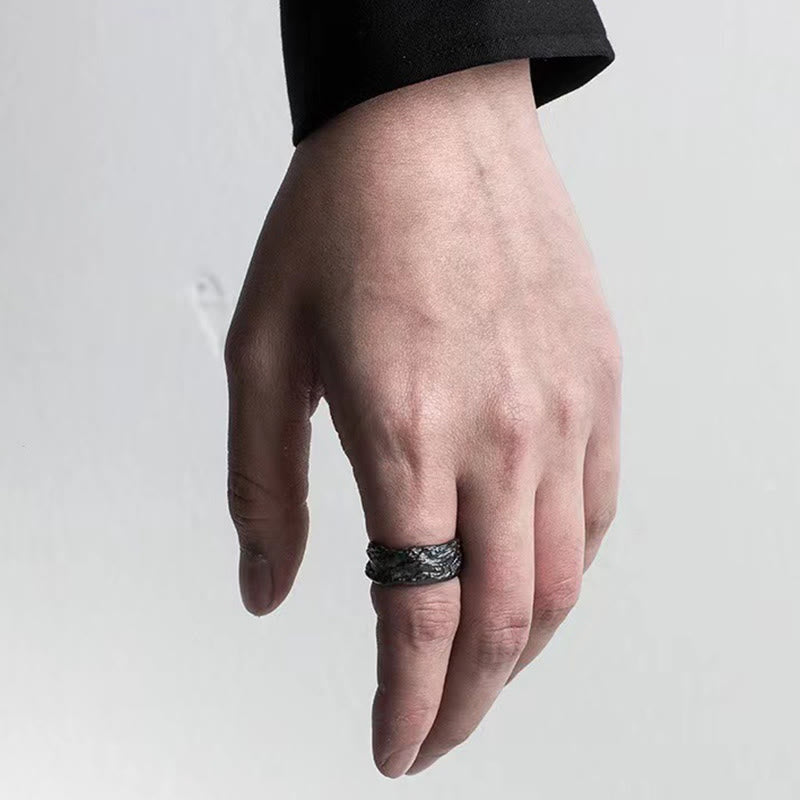 WorldNorse Hammered Fracture Ring - image 4