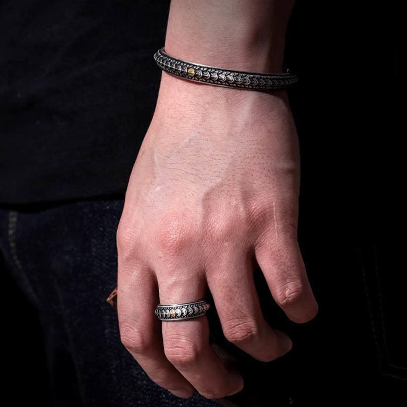 WorldNorse Vintage Dragon Scale Bracelet / Ring