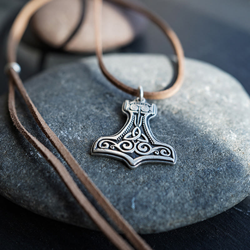 WorldNorse Handcrafted 999 Silver Mjolnir Necklace - image 2