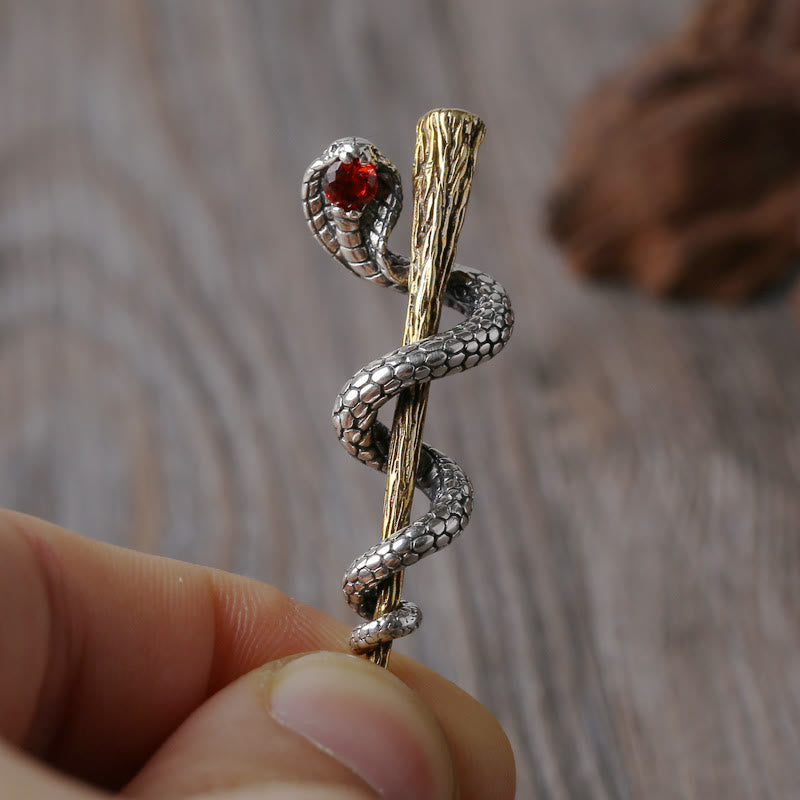 WorldNorse Ancient Egypt Staff Of Snake Protection God Necklace - image 3