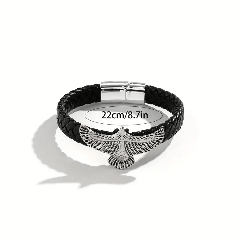 WorldNorse "Soaring Freedom" Eagle Leather Bracelet - image 5