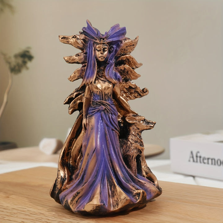 WorldNorse Hecate Greek Goddess of Magic With Hound Decor - Hecate - image 0