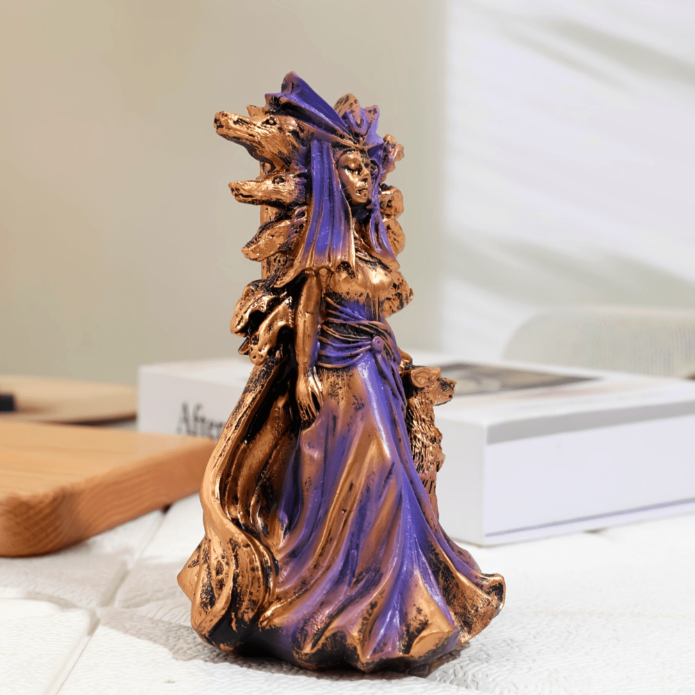 WorldNorse Hecate Greek Goddess of Magic With Hound Decor - image 1