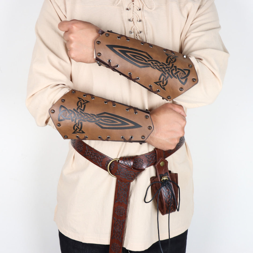 WorldNorse Viking Prints Arm Bracers / Belt / Belt Pouch Bag - image 0