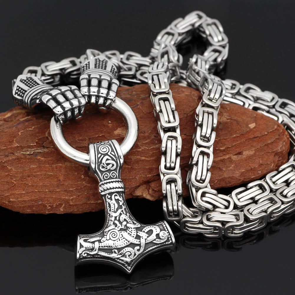 WorldNorse Viking Mjolnir Thor's Hammer Necklace - image 2