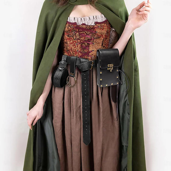 WorldNorse Leather Belt Pouch Bag Four-piece Set - image 4