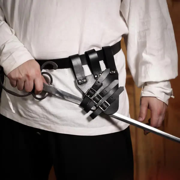WorldNorse Three-Buckled Angled Sword Belt Sheath - image 10
