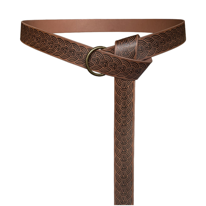 WorldNorse Vintage Embossed Leather Belt