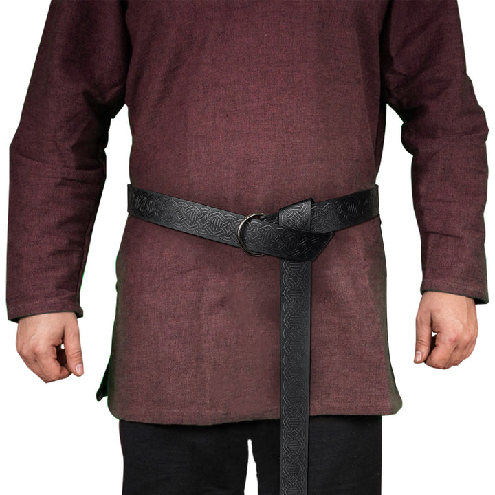 WorldNorse Vintage Embossed Leather Belt