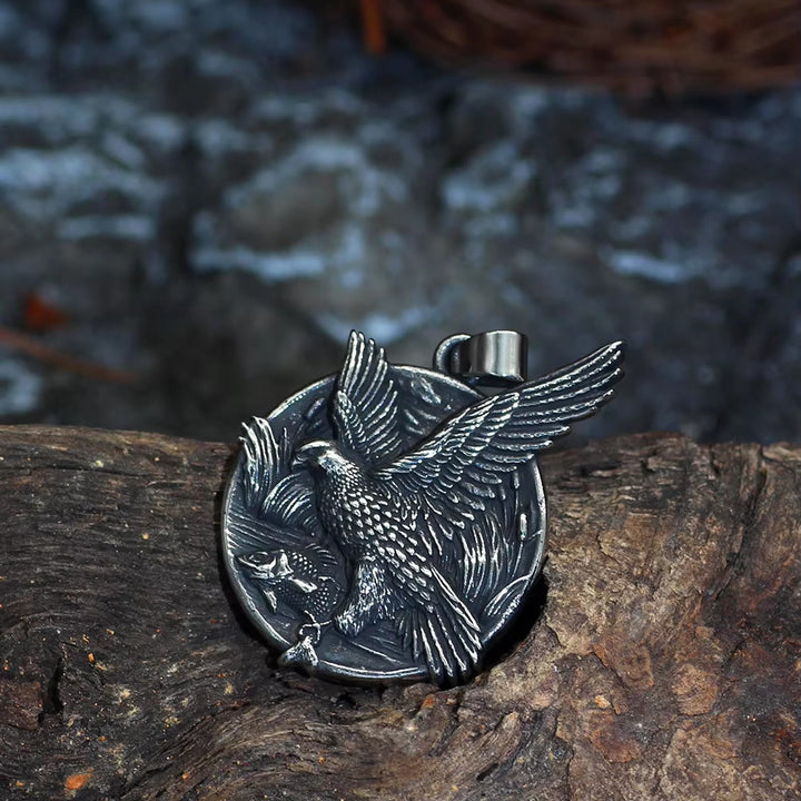 WorldNorse Gothic Eagle Fish Necklace - image 2