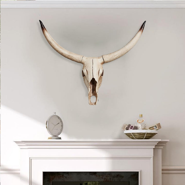 WorldNorse Antique Bull Skull Hang Wall Decor - image 6