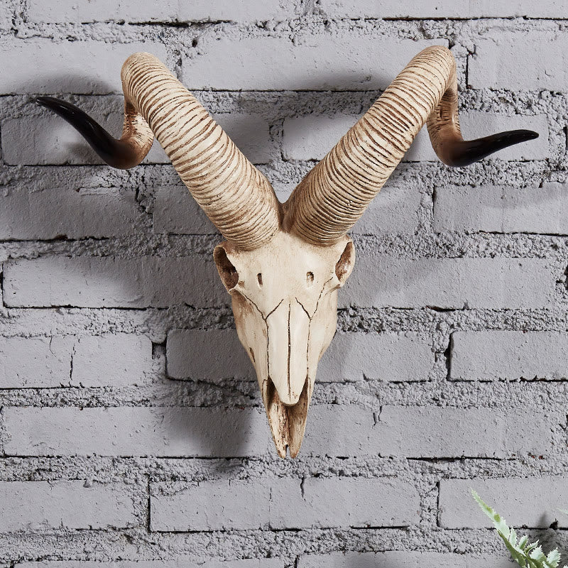 WorldNorse Ram Sheep Skull Wall Sculpture Decor - image 4