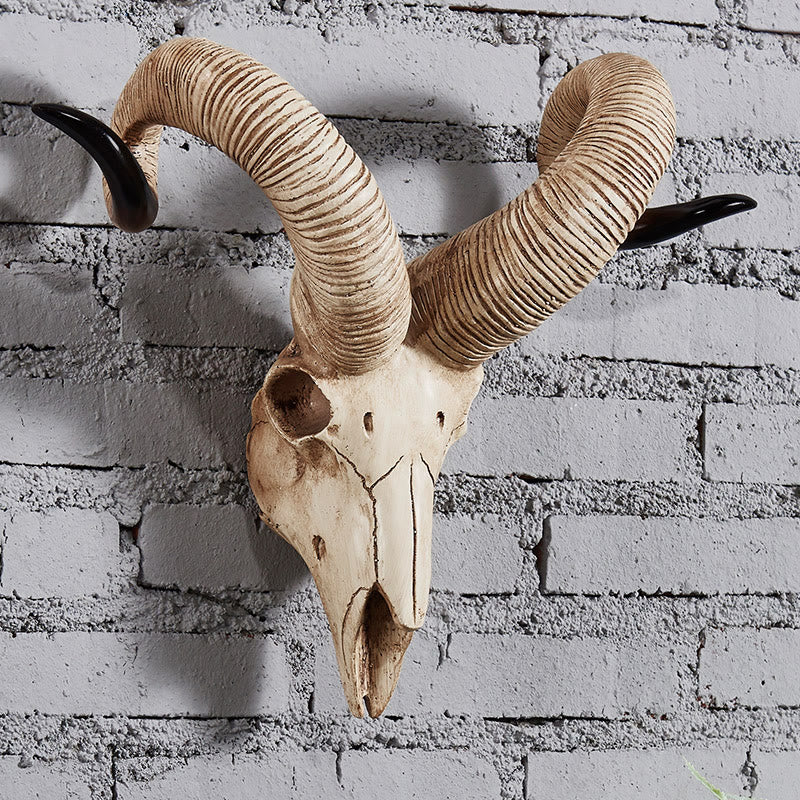 WorldNorse Ram Sheep Skull Wall Sculpture Decor - image 3