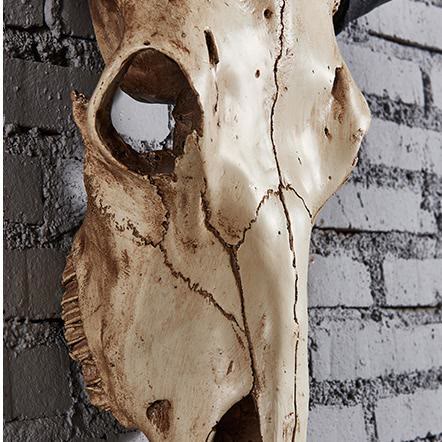WorldNorse Resin Long Horn Animal Wall Sculpture - image 4