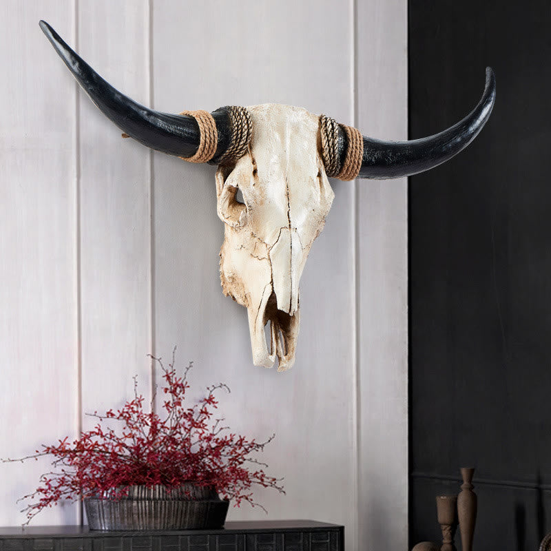 WorldNorse Long Horn Cow Skull Wall Decor - image 5