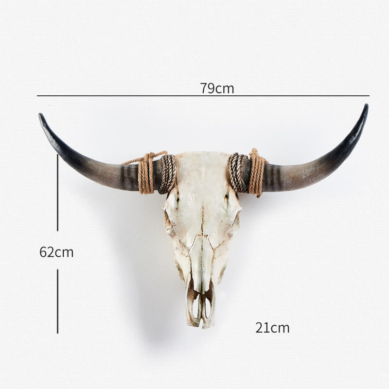 WorldNorse Long Horn Cow Skull Wall Decor - image 12