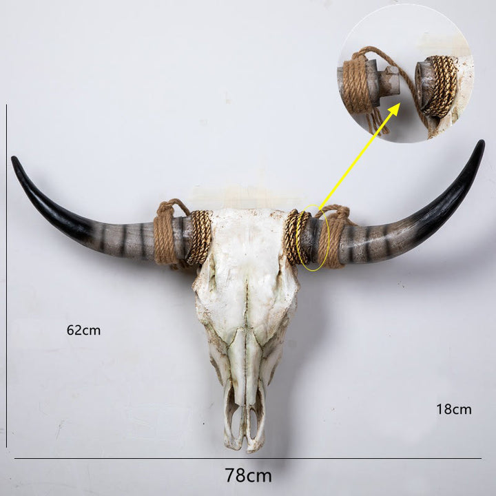 WorldNorse Long Horn Cow Skull Wall Decor - image 8