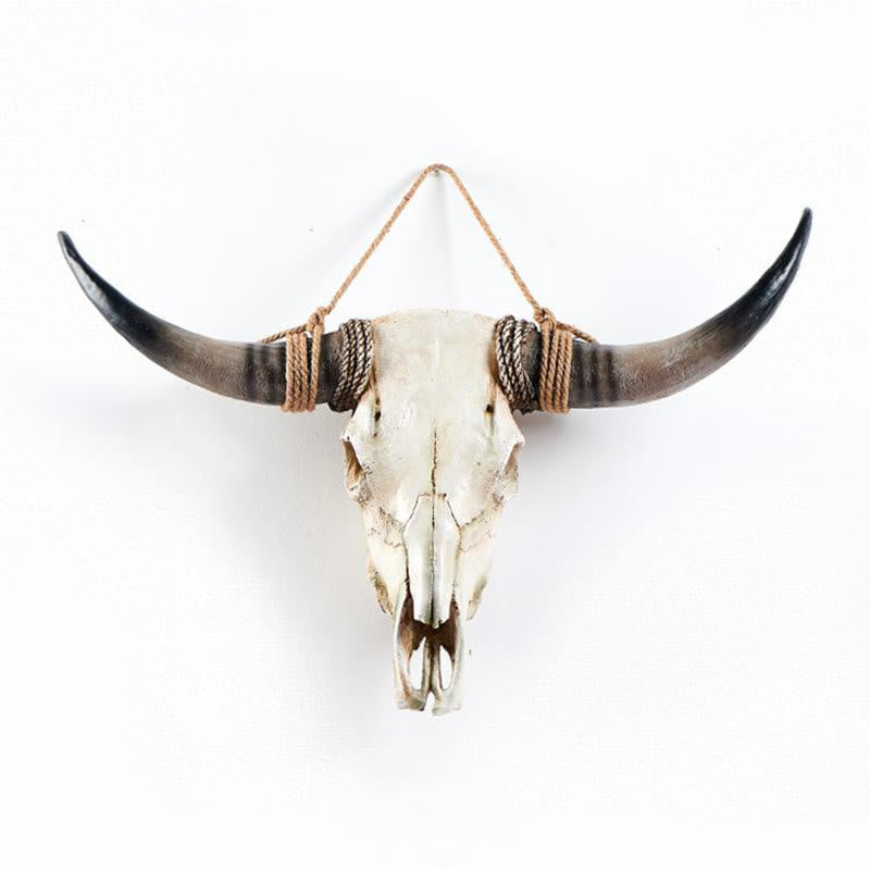 WorldNorse Long Horn Cow Skull Wall Decor - Brown Horn - Integrated - image 9