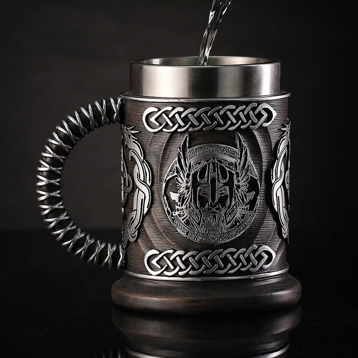 WorldNorse Viking Thor And Odin Celtic Knot Mug