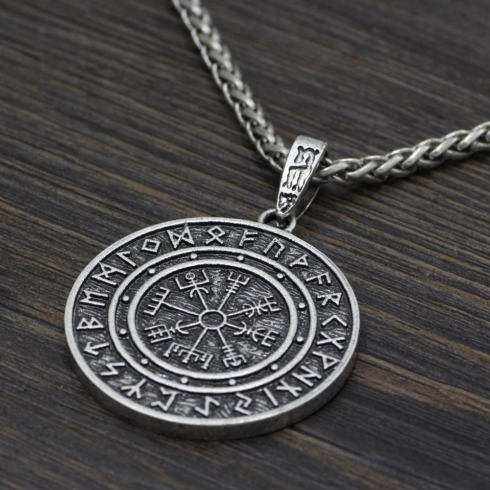WorldNorse Vegvisir Rune Round Necklace - image 4