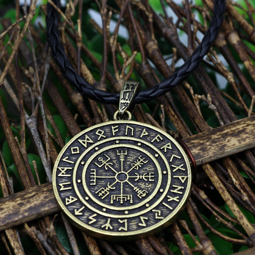 WorldNorse Vegvisir Rune Round Necklace - image 13